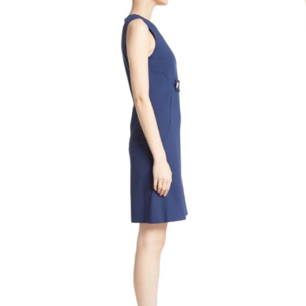 Tory Burch Brynn Dress Size Medium Navy Sleeveless Ponte - Picture 4 of 12